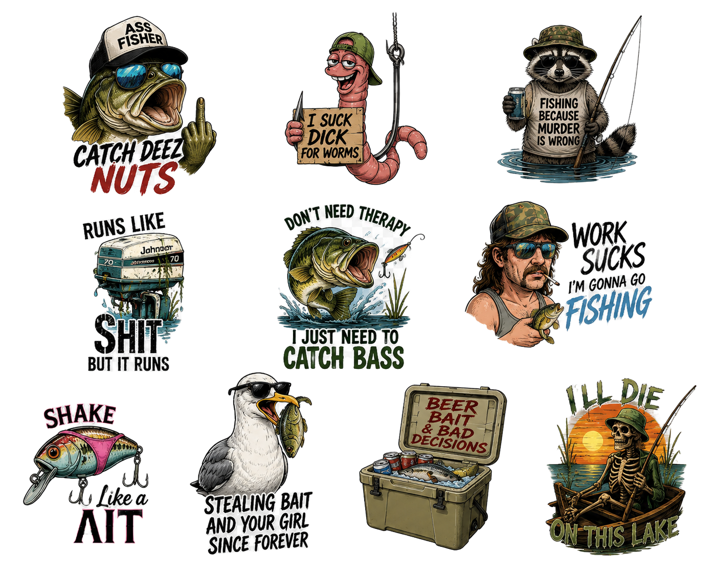 Gone Fishin' Sticker Pack
