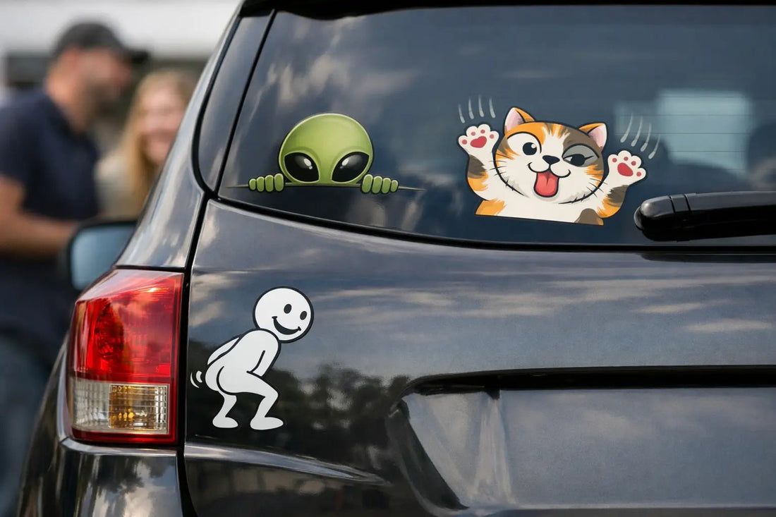 12 Best Funny Car Decals That Get Noticed - Peelory