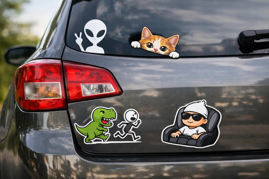 15 Funny Stickers to Put on Cars - Peelory