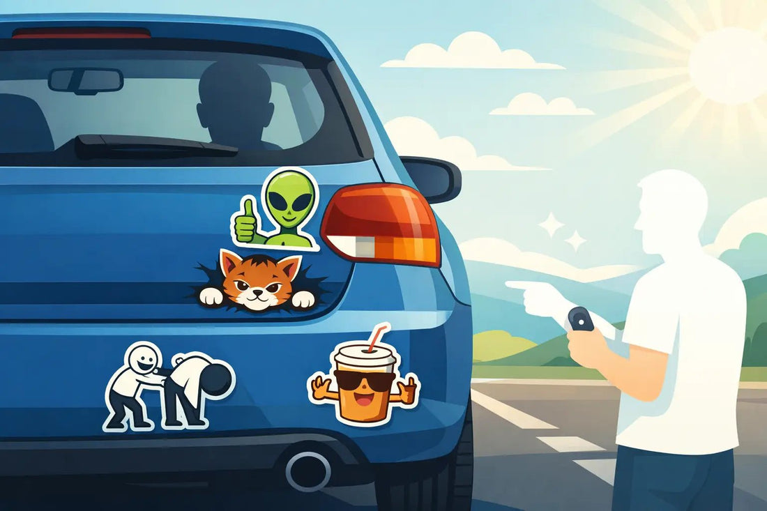 Funny Car Stickers for Adults That Hit - Peelory