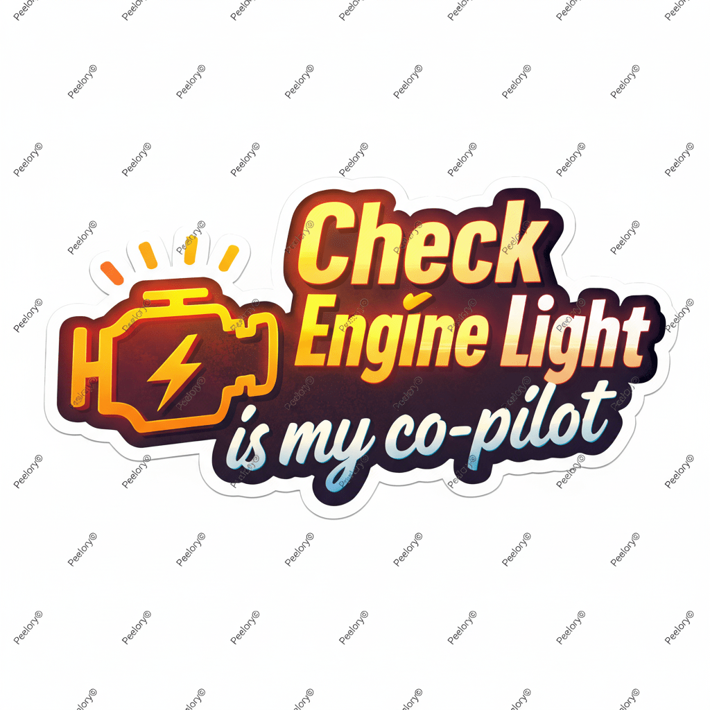 Check Engine Light is my co - pilot - Peelory
