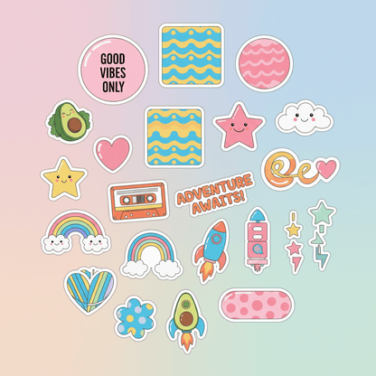 Custom Stickers 1 qty=10 stickers - Peelory