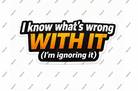 I Know What's Wrong With It (I'm Ignoring It) - Peelory